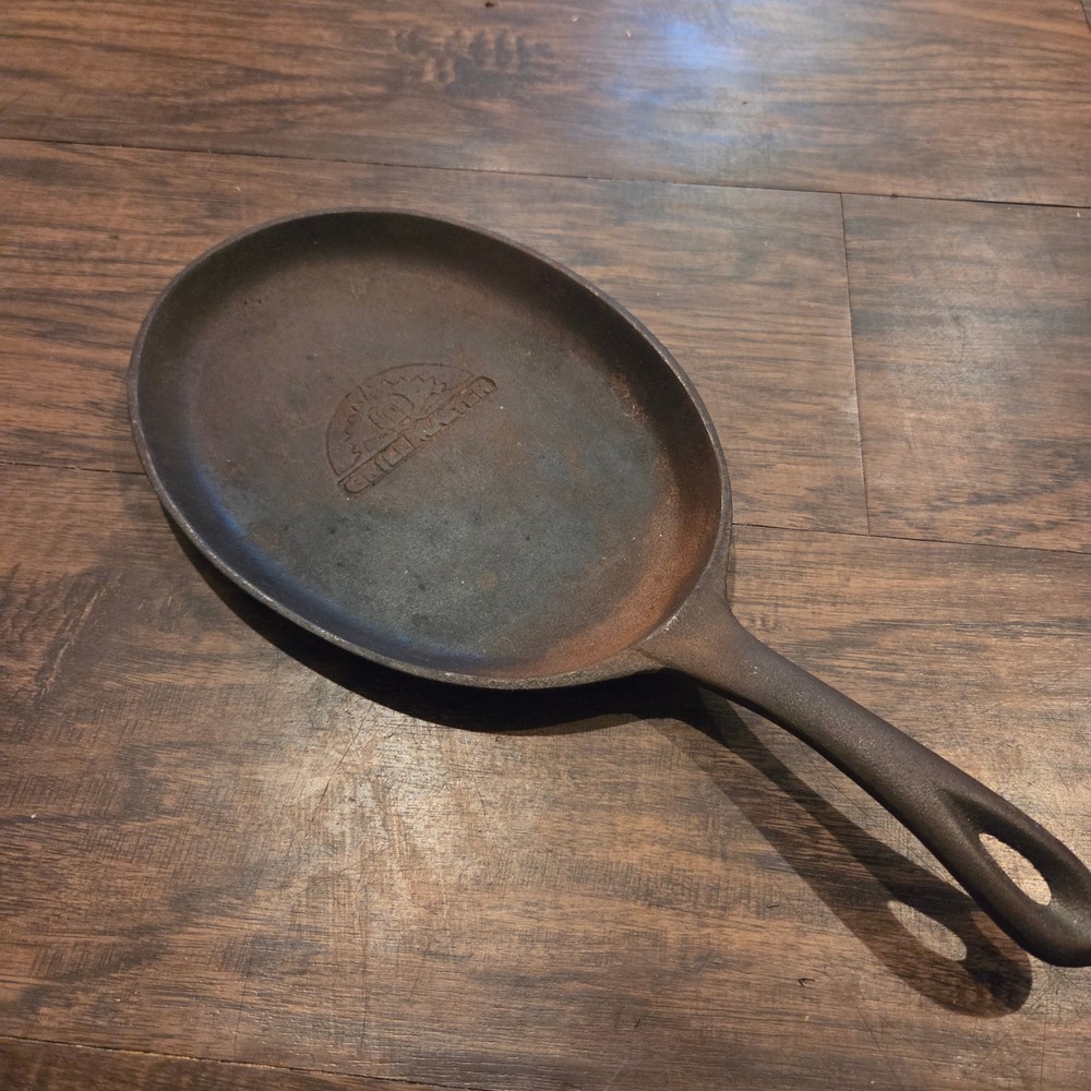 Grillmaster Oval Cast Iron Fajita Sizzler Pan Skillet 12.5 Inch Serving Platter